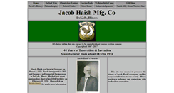 Desktop Screenshot of jacobhaishmfg.org