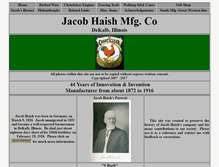 Tablet Screenshot of jacobhaishmfg.org